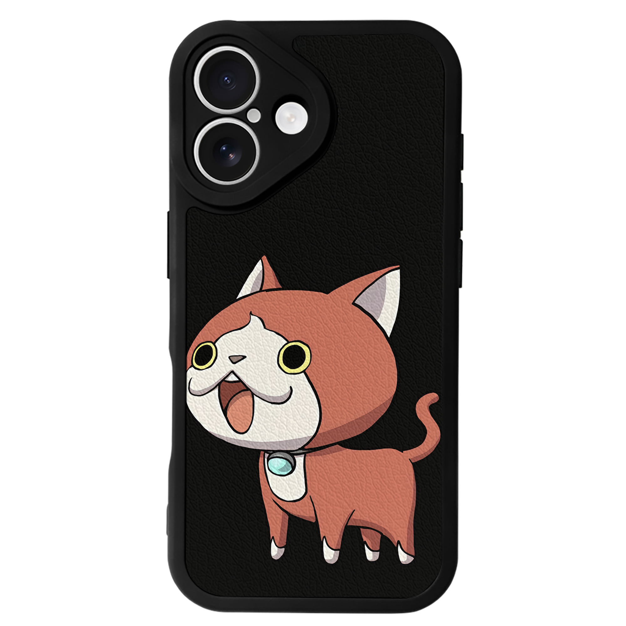 （画像用） 妖怪ウォッチ Yo-kai Watch 【iPhone 16シリーズ対応】シリコンスマホケース（レザー調） 材質：シリコン